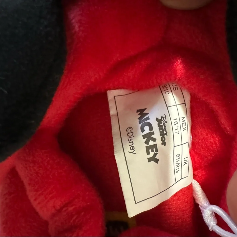Disney Junior Mickey Mouse‎ Toddlers Slip On Slippers Size 9/10 Christmas